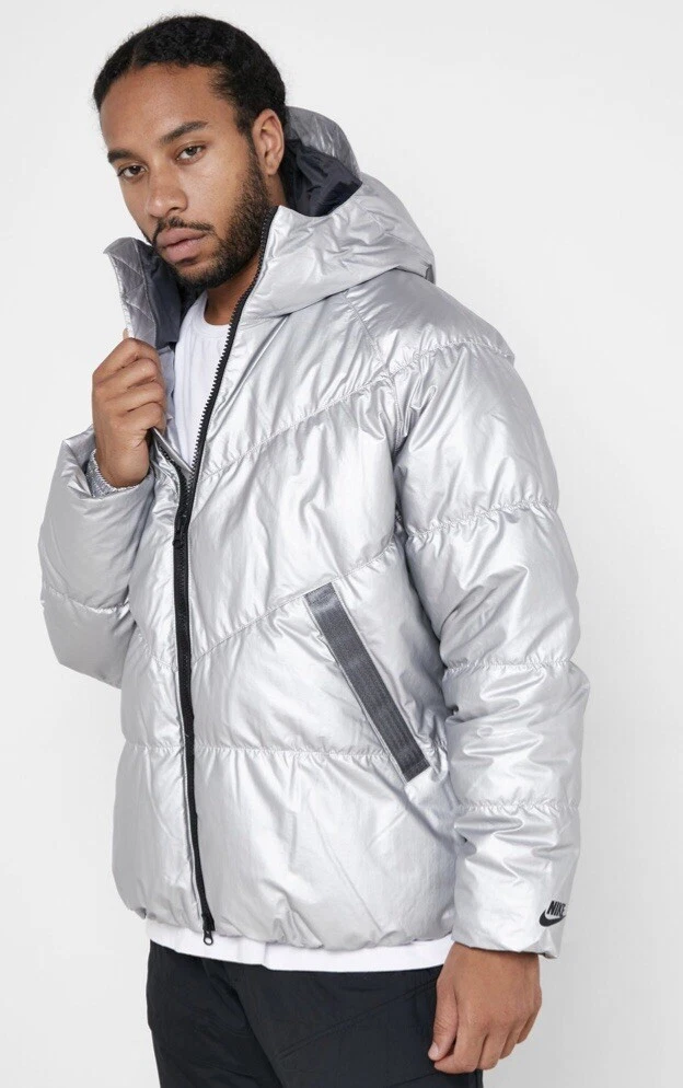 Nike Down Fill Metallic Jacket Metallic Small New BV4709
