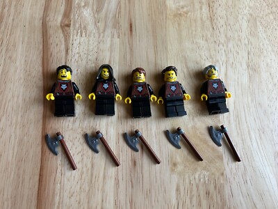 Lot of 5 LEGO Wolfpack Minifigures   30 Pieces Total   NEW   Castle/Medieval
