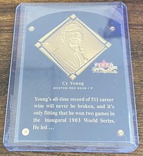 Cy Young 2002 Fleer Fall Classic HOF Plaque /1937 #6HF Boston Red Sox RL01