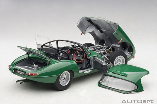 1/18 AUTOart Jaguar leichtes E-Type Racing grünes Auto Modell 73648 - Bild 3 von 5