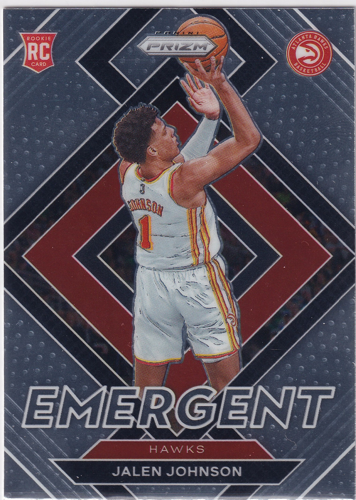 2021-22 Panini Prizm Emergent #18 Jalen Johnson