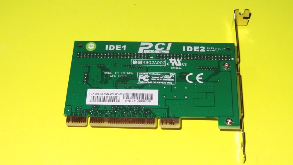 Promise Technologies Ultra 100 TX2 ATA/ATAPI Dual IDE Controller PCI Card - Image 3 of 4