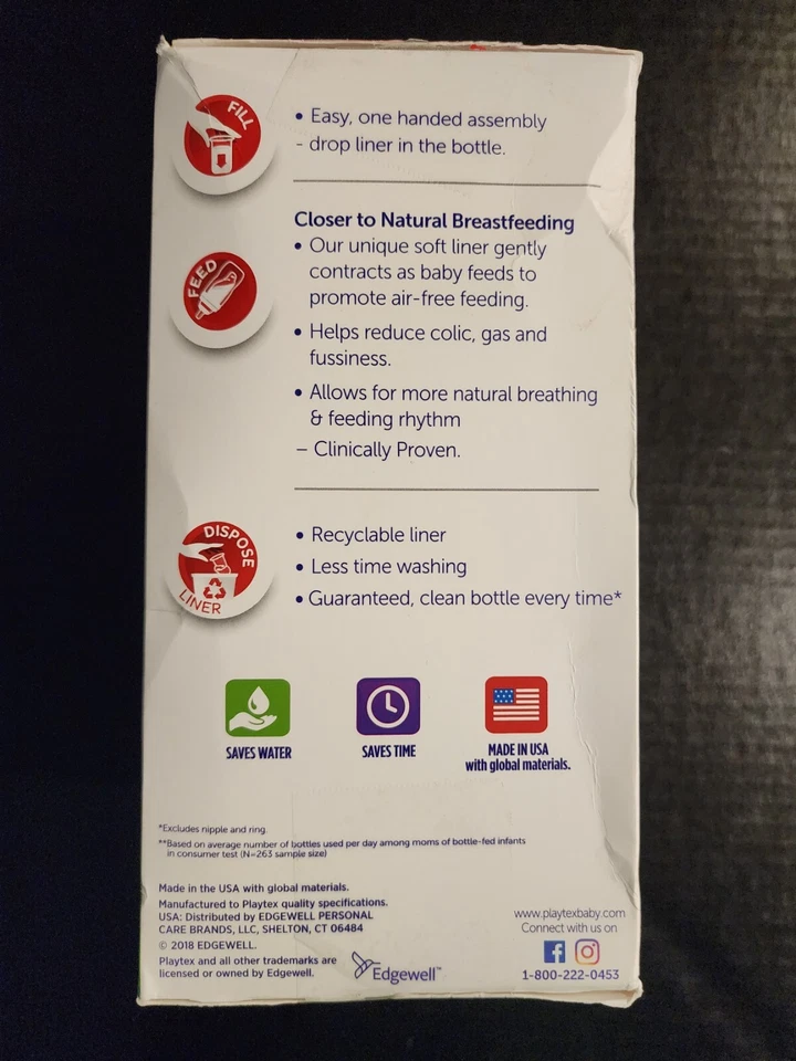 Playtex Baby Nurser Drop-ins 70 forros desechables preesterilizados para biberones 8-10 oz Foto 2 de 4