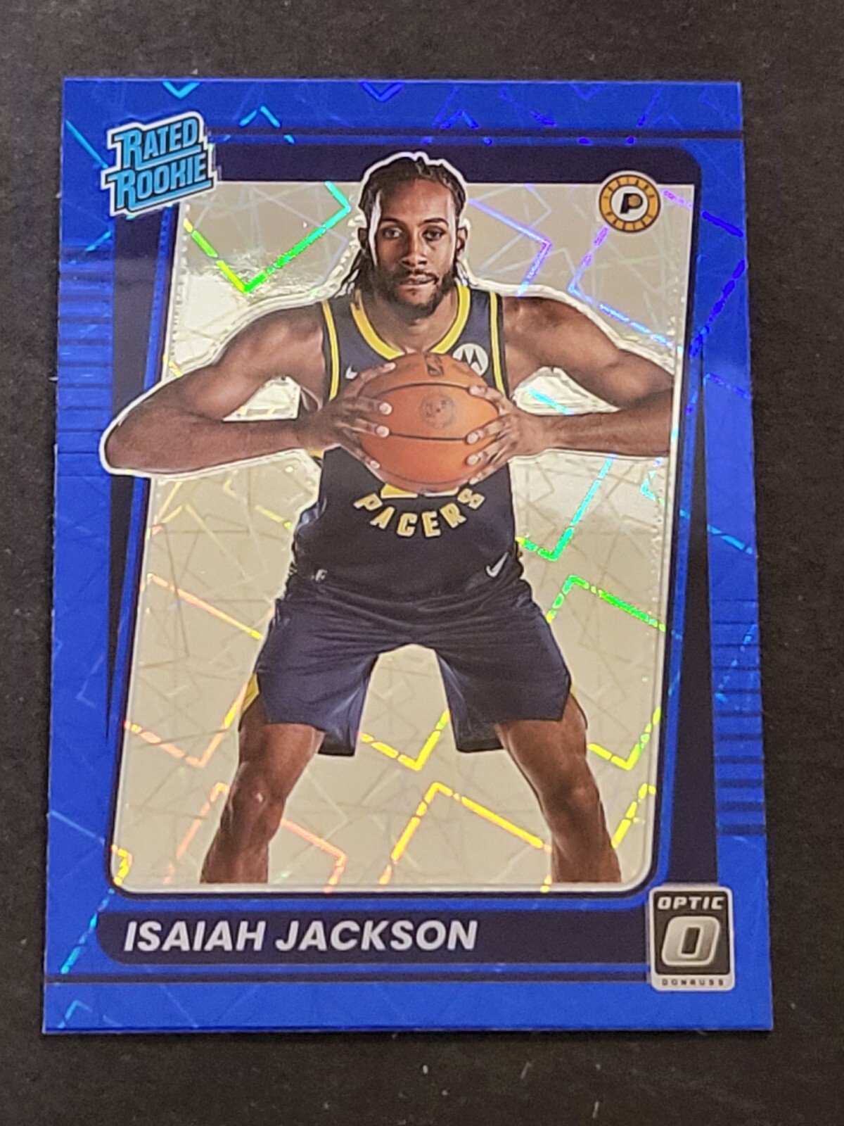 2021-2022 PANINI OPTIC BLUE VELOCITY PRIZM RATED ROOKIE ISAIAH JACKSON #167