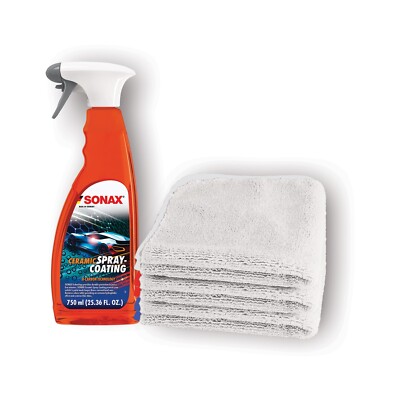 SONAX Spray Coating Kit, Ceramic Booster, Spray on Wipe Off, 6 Month Protection