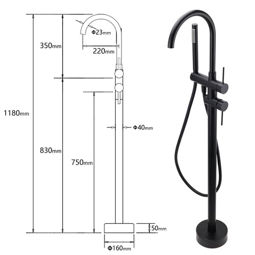 Matte Black Square Bathroom Wall Spout Basin Mixer Tap Shower Head Grate Waste - Picture 141 of 198