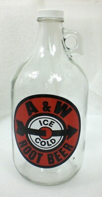 A & W Root Beer Half Gallon Glass Jug