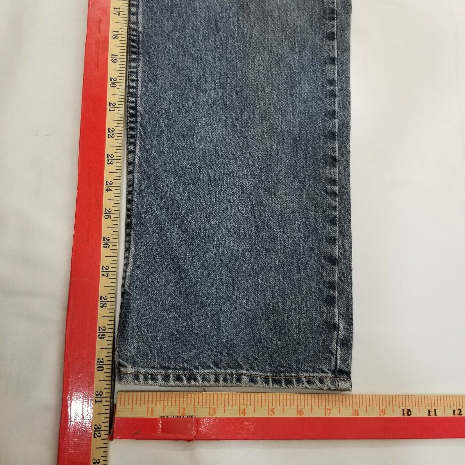 Brooks Sport Men's Mid Rise Tapered Legs Jeans Five Pockets Blue Size 38x32