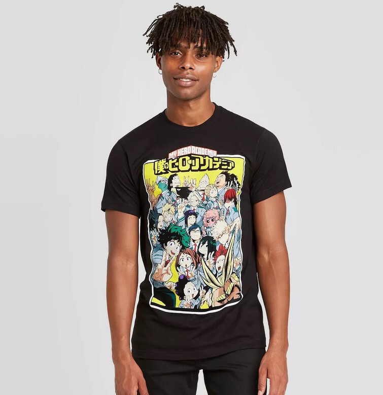 My Hero Academia Mens Womens Funimation XXL Crew Neck T-Shirt Black Graphic  NWT | eBay
