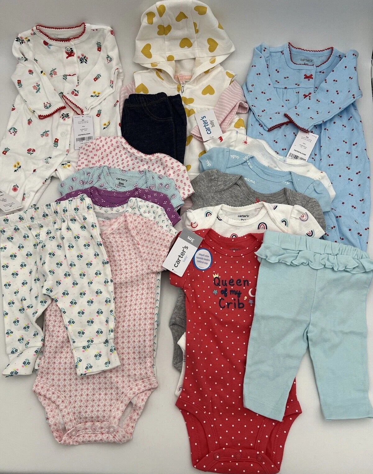 New Lot Of 17 Piece Baby Girls Clothes Infant Size 3 Months (9-12.5 lbs)
Opens in a new window or ta