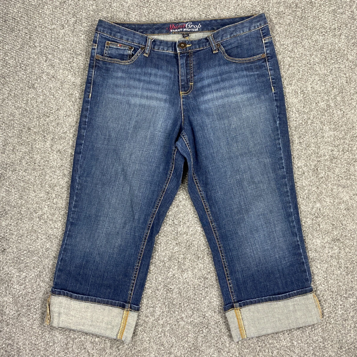 Tommy Hilfiger Spirit Crop Jeans Blue Size 14 | eBay