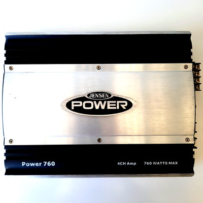 JENSEN  POWER760 4-Channel Amplifier 760 Watts Max Peak Power NOT TESTED E6