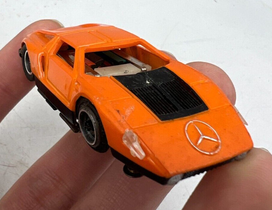 Vintage Tyco Pro Mercedes Benz C-111 Orange & Black Ho Slot Vintage Tyco Pro Mercedes Benz C-111 Orange & Black Ho Slot