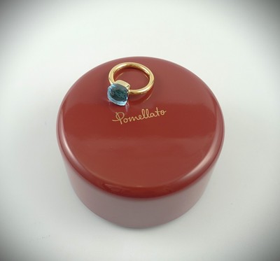 Pomellato Nudo Classic Blautopas 9,00ct 750 Roségold RG 55 PAA1100O000000OY