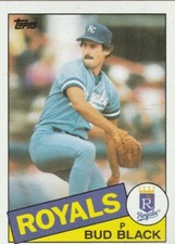 FREE SHIPPING-MINT-1985 Topps #412 Bud Black Royals PLUS BONUS CARDS