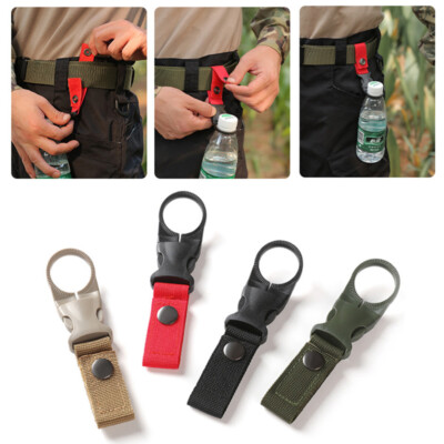 Clips Porte-bouteille Nylon à Sangle - Pour Camping, Randonnée, EDC