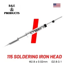 Kaisi T115 Solder Iron Tip, C115-I Pointed Head Tip Best For Aifen & Sugon