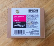 New Genuine Epson T8503 Vivid Magenta Ultra Chrome HD Ink SC-P800 Exp 12-2022