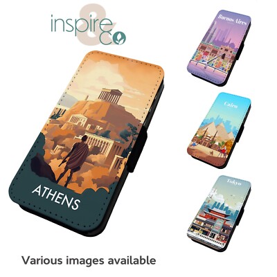 Holiday Destinations 2 - Bedruckte Kunstleder Klapp Handyhülle für iPhone