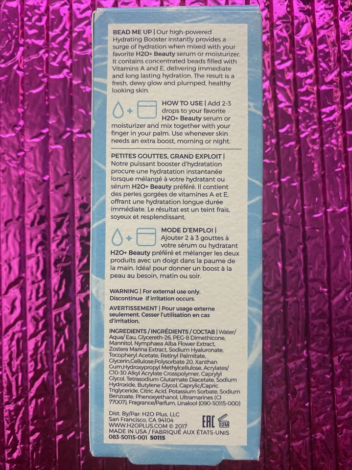 Potenciador hidratante H2O+ BEAUTY Oasis 0,5 FL. OZ. Foto 2 de 2