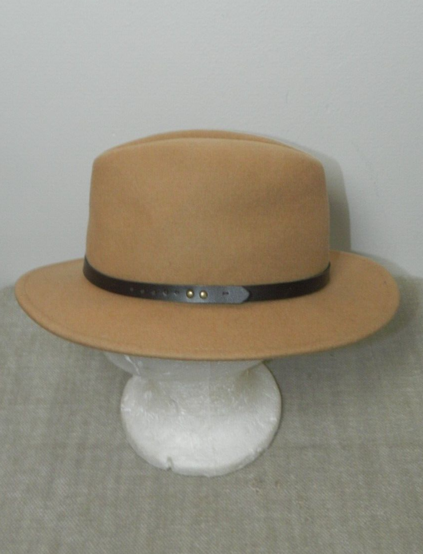 Urban Outfitters / ecote Tan wool Felt Panama Hat Ecote Urban Outfitters Tan Brown Belted Wool Hat – The Saved  main image 2