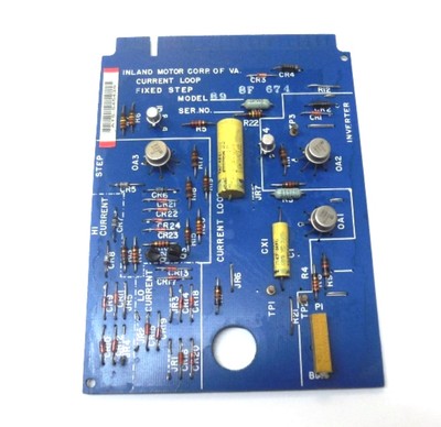 INLAND MOTOR CORP. PC BOARD 33528-2 MODEL 89 CURRENT LOOP CARD FIXED STEP