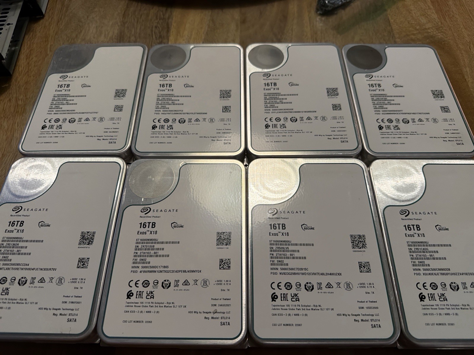 SEAGATE EXOS X18 16TB 7200 RPM SATA 6Gb/s 256MB 3.5''