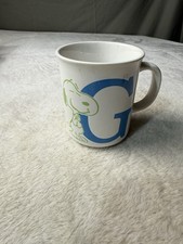 Vintage Snoopy Ceramic Mug United Feature Syndicate 1958 Letter G Initial Japan