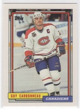 1992-93 Topps Guy Carbonneau Montreal Canadiens #125