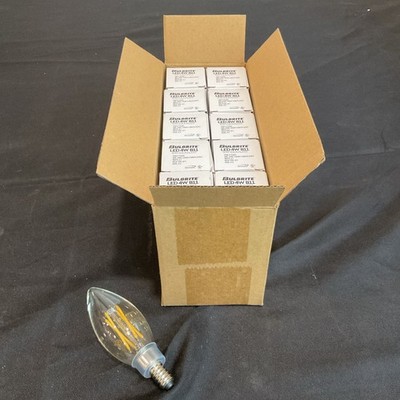 Box Of 10 - Bulbrite LED B11 Filament Candelabra Bulb E12 Base Clear 776201