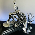 🇺🇸 NO RESERVE Vintage Hood Ornament Mascot 1931 Action Twins Motometer Liberty — photo 6