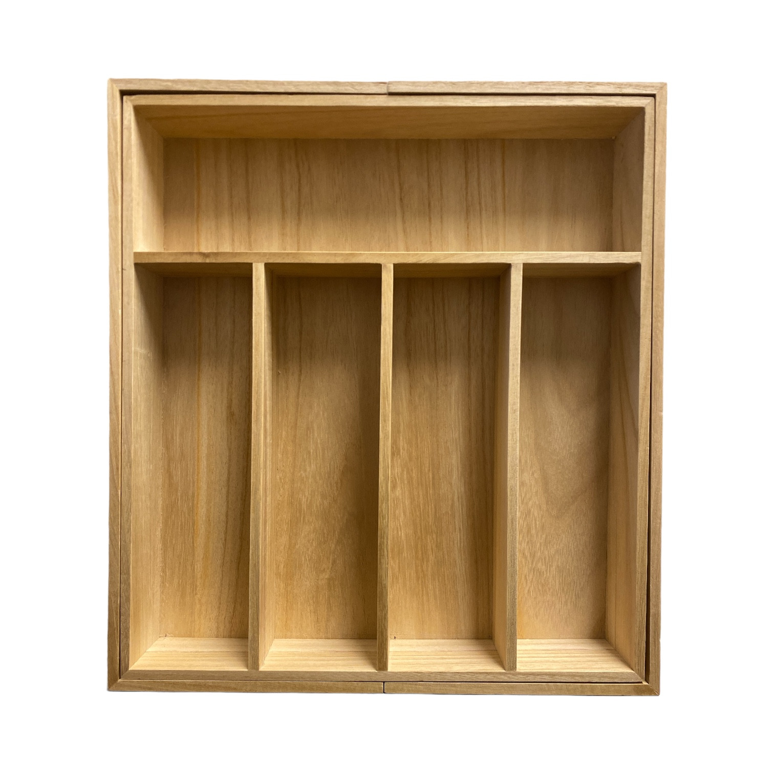 Выдвижной поднос для столовых приборов IDesign из дерева Павловния, 15 x 12