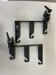 Lot of 2 Manfrotto SuperClamp & Bogen 2921 Background Holder Hooks MADE IN ITALY