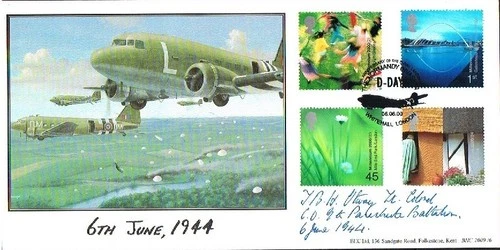 2000 people & place 6th JUNE 1944 british heritage FDC
