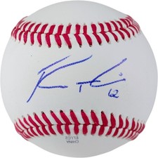 Robert Garcia Signed Rawlings Baseball Texas Rangers Exact Proof COA MLB Auto