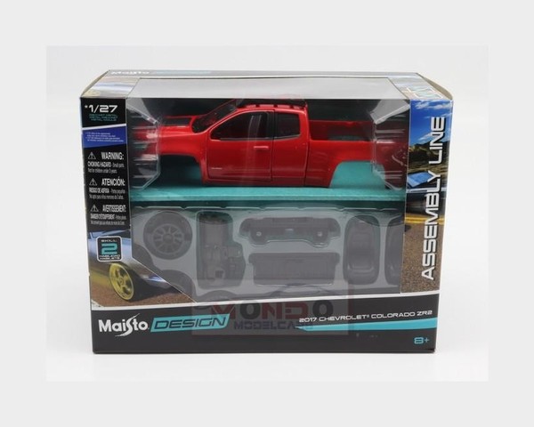 1:27 Maisto Chevrolet Colorado Zr2 Pick-Up 2017 Red Black MI39309 Modellbau-image