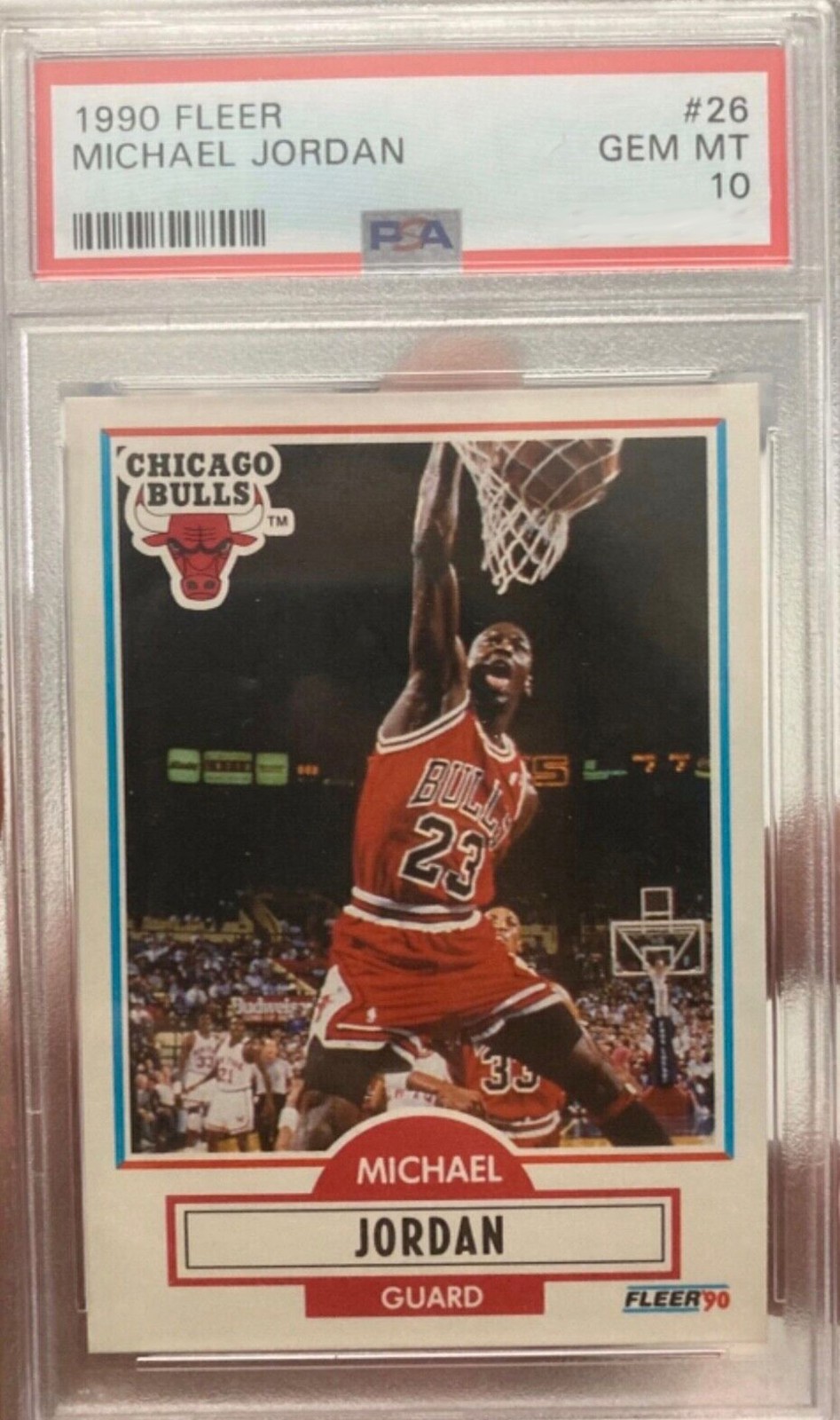 1990 FLEER MICHAEL JORDAN #26 PSA 10 GEM MINT! CHICAGO BULLS!