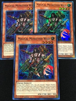 Yugioh Magical Musketeer Wild SPWA-EN021 1st Super x3 (NM)