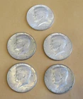 1964-1965-1966-1967-1968 Kennedy silver half dollars - Lot of 5