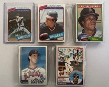 California Angels 1980-83 Topps base team sets (4 set lot w/Witt,Bruno RCs+Ryan)