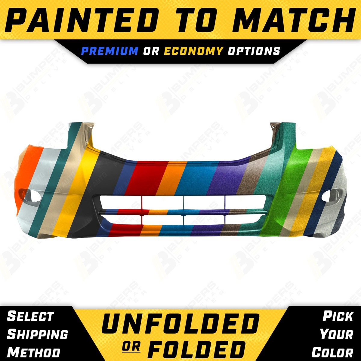 NEW Painted To Match - Front Bumper for 2011 2012 Honda Accord
