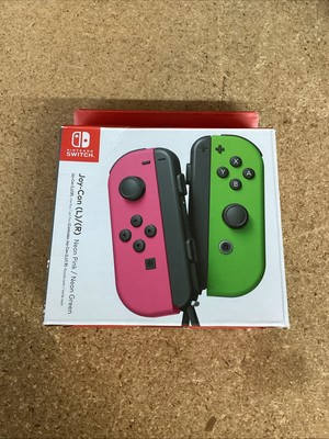 Nintendo Switch Joy-Con Controller Pair - Neon Pink/Neon Green New OEM
