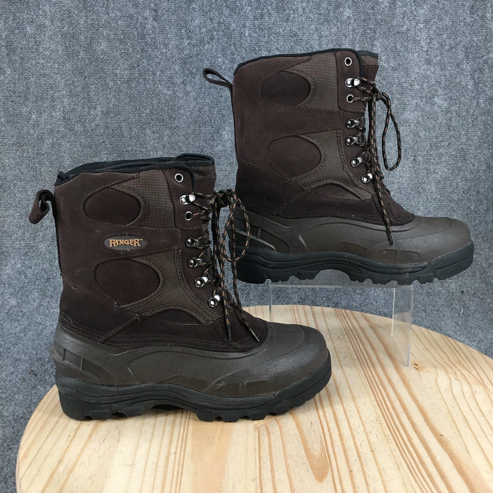 Ranger Boots Mens 10 Insulated Lace Up Winter Snow Mid Calf Boot Brown Suede
Opens in a new window o