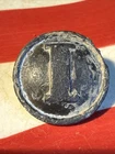 Dug Civil War 💥 🇺🇸 💣 Rare Confederate Gilted Pewter Infantry Button