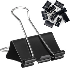 2 Inch 24 Pack Extra Large Binder Clips, Jumbo Paper Clips, Big Paper Clamps, Bi