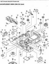 Yamaha Belt Kit CDC-505 CDC-506 CDC-575 CDC-585 CDC-675 CDC-905 with Tracking 