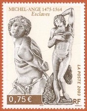 2003-Timbre france neuf**Michel-Ange-Sculpture-Esclaves-Stamp-Yv.3558