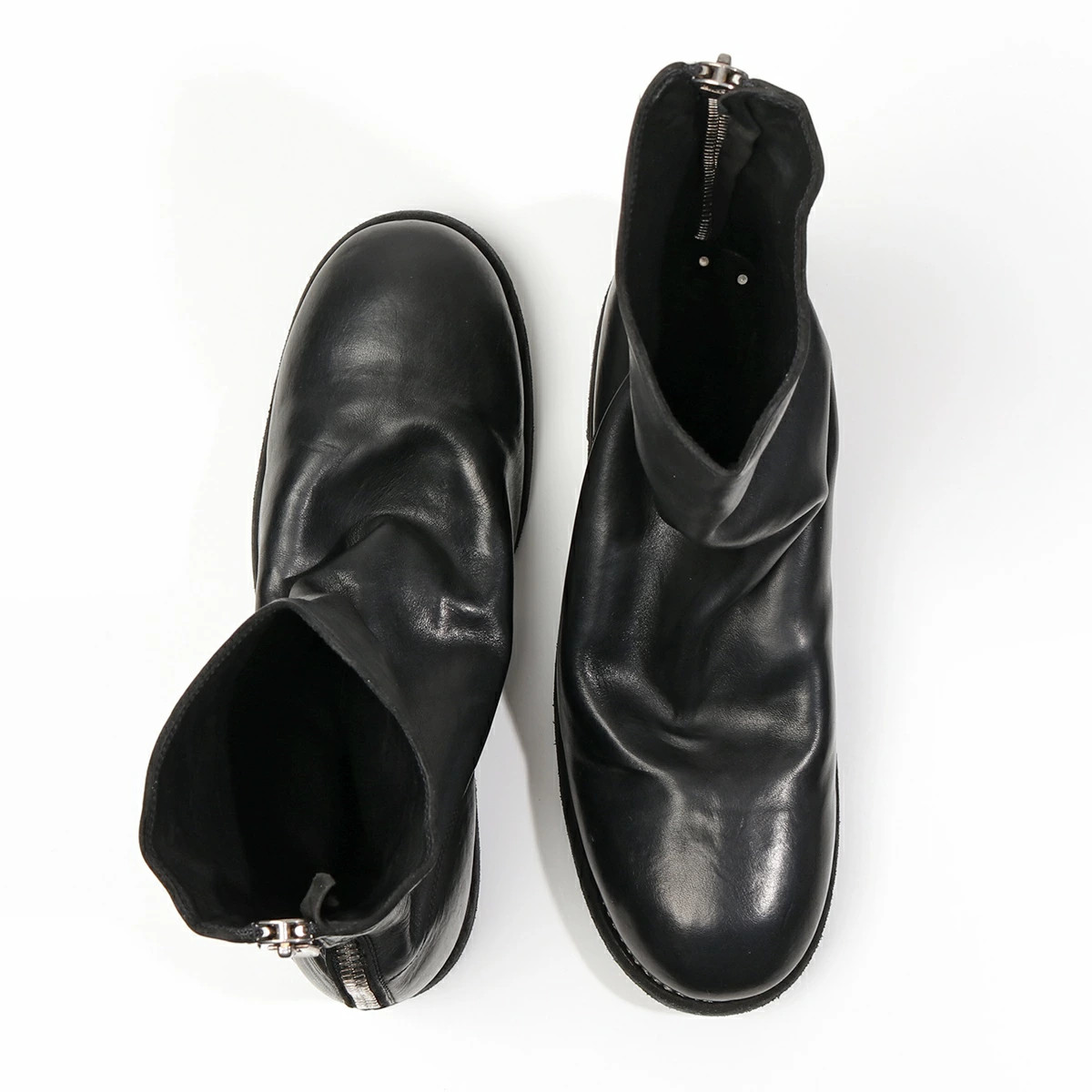 GUIDI 988 Men's Back Zip Boots, Full Grain Horse Leather Mid