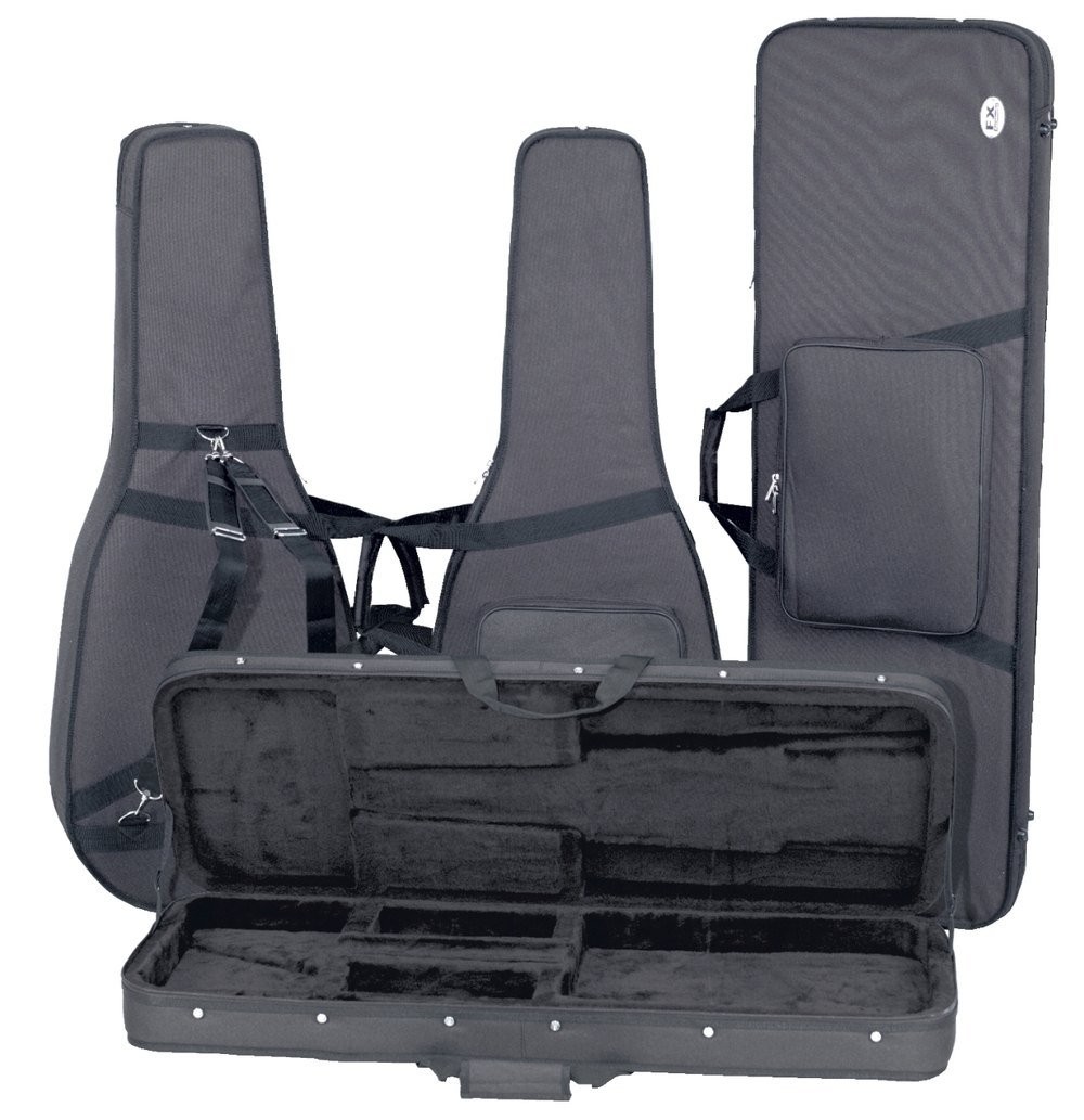 Étui de guitare basse antichoc FX Softcase rigide et ultralégère avec poche