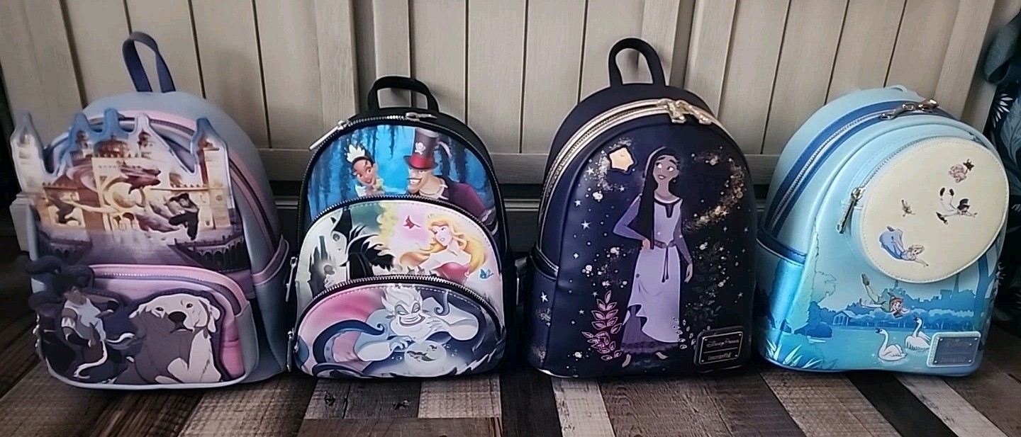 Disney Loungefly Backpack Lot Mixed 4 Hard tag Bags New With